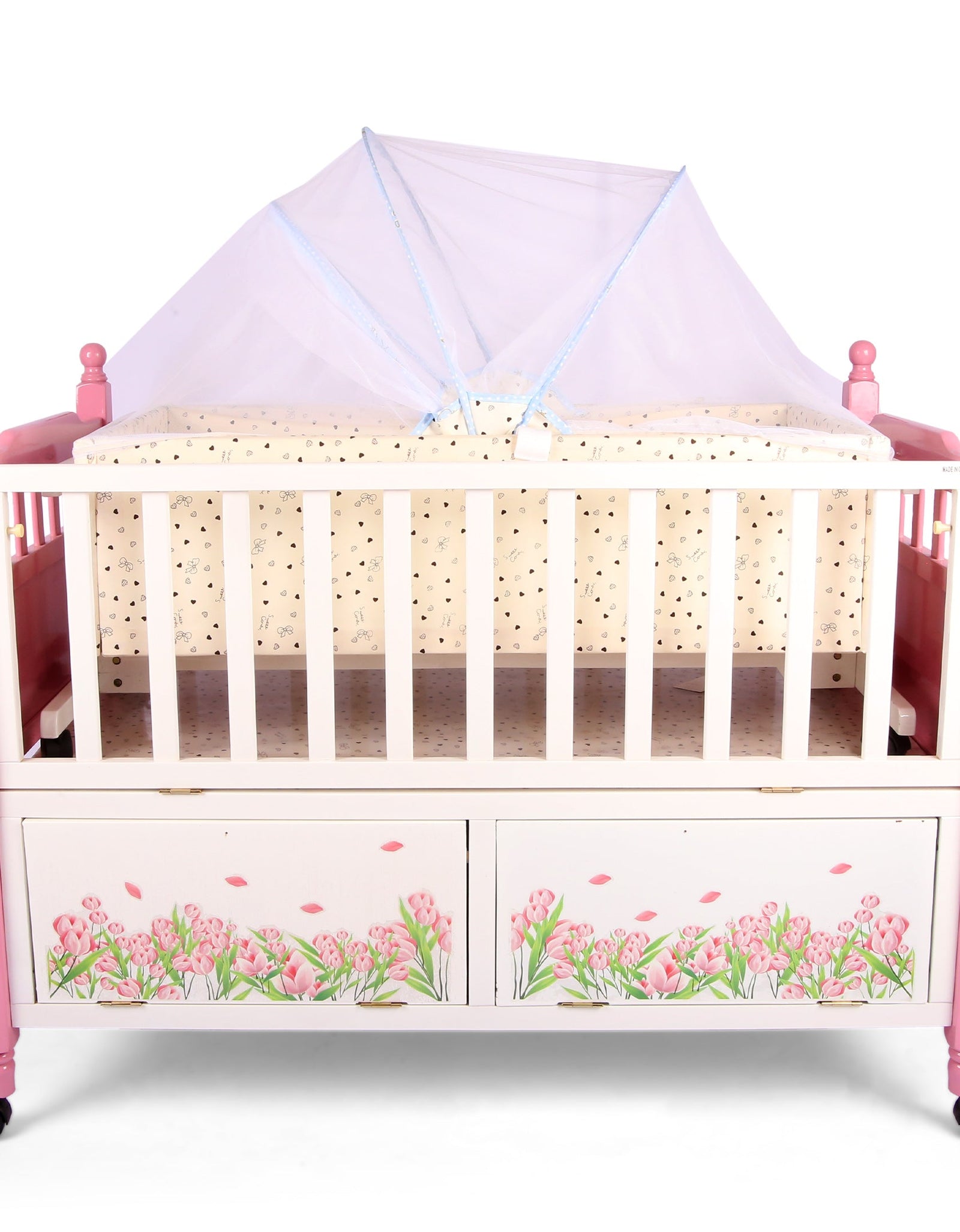 Junior Pink Baby Cot