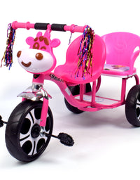 2 Kids Pink Tricycle
