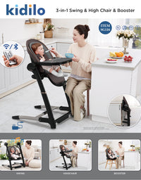 Baby Feeding Chair Kidilo - Comfort and Style Combined (H-116SG)
