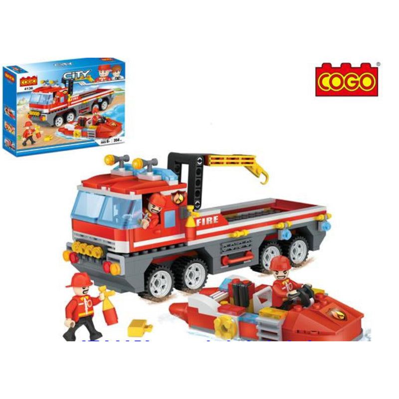 Blocks Combination Fire Rescue Toy