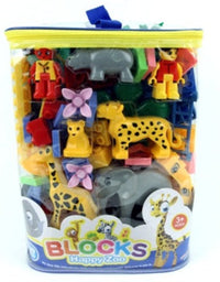 Happy Zoo Animal Blocks Game Toys
