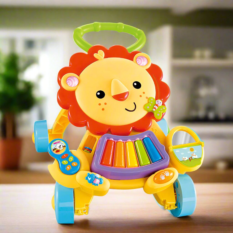 Musical Piano Lion Baby Walker