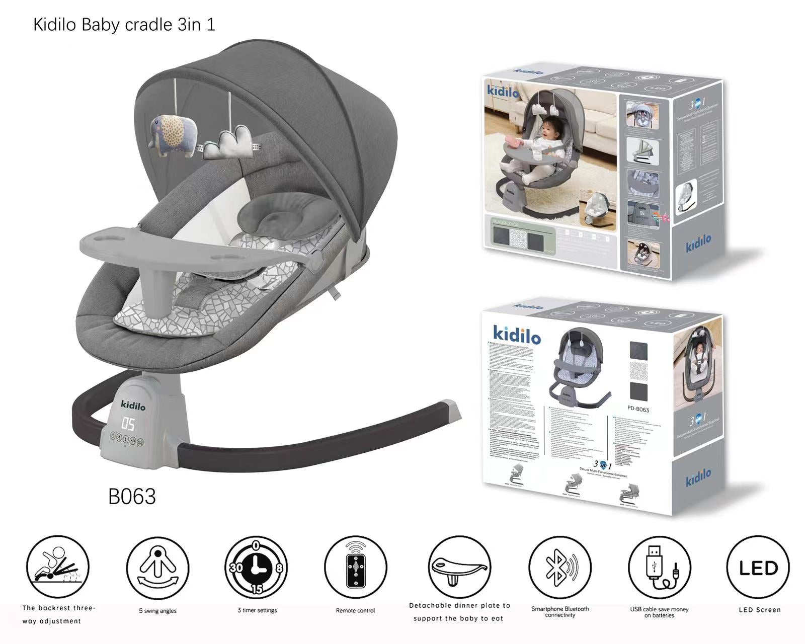 Baby Electric Swing Kidilo