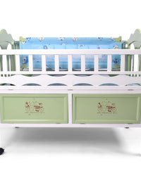 Junior Wooden Baby Cot With Drawer Bc-28Mc
