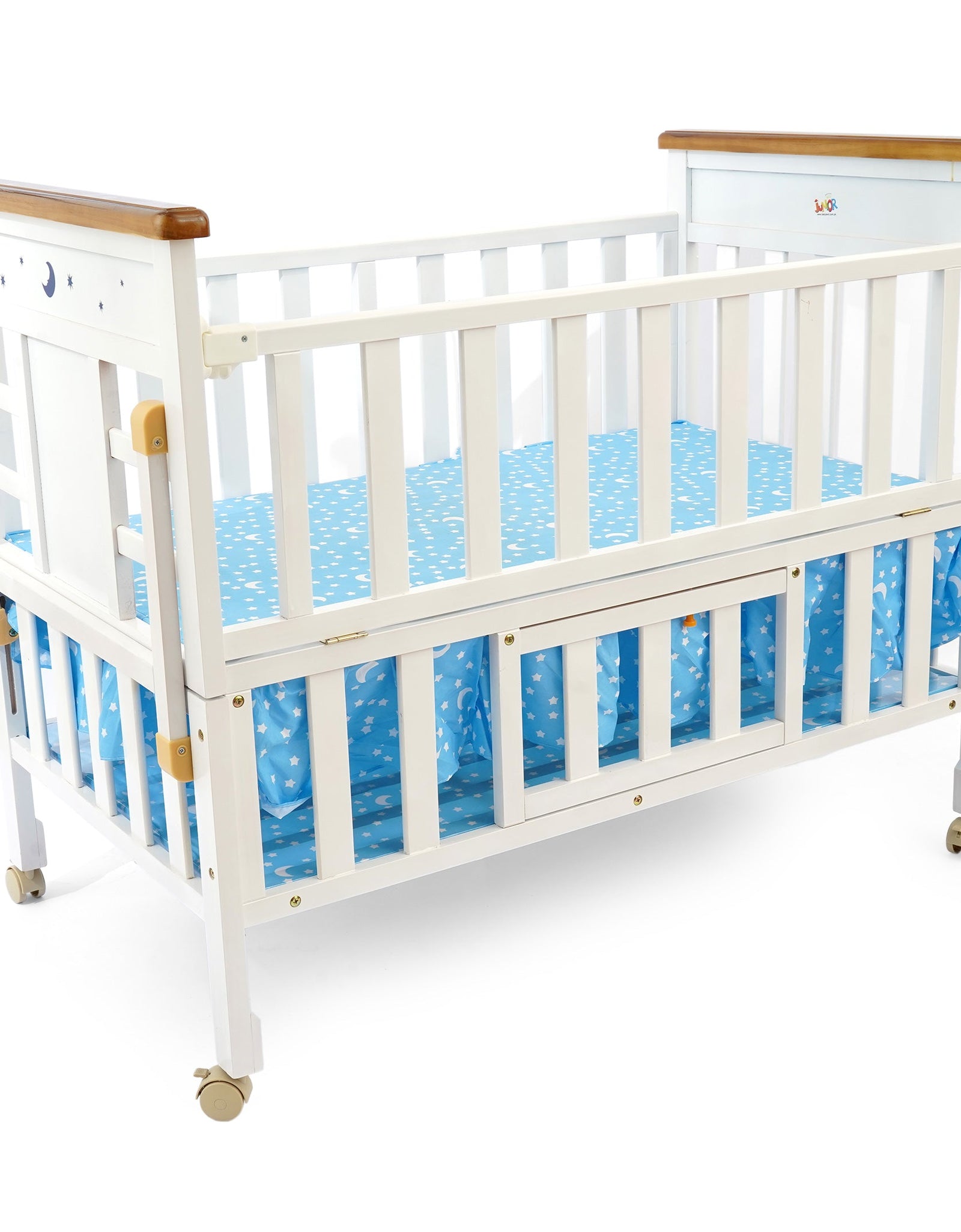 Junior Baby Cot with Crown