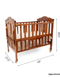 Junior Brown Baby Cot
