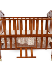 Junior Brown Baby Cot
