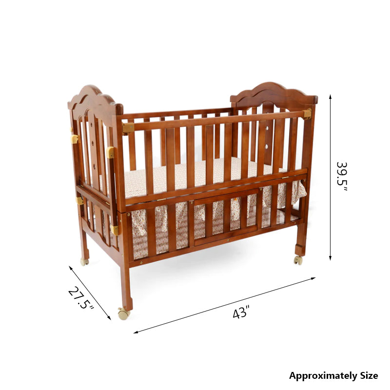 Junior Brown Baby Cot