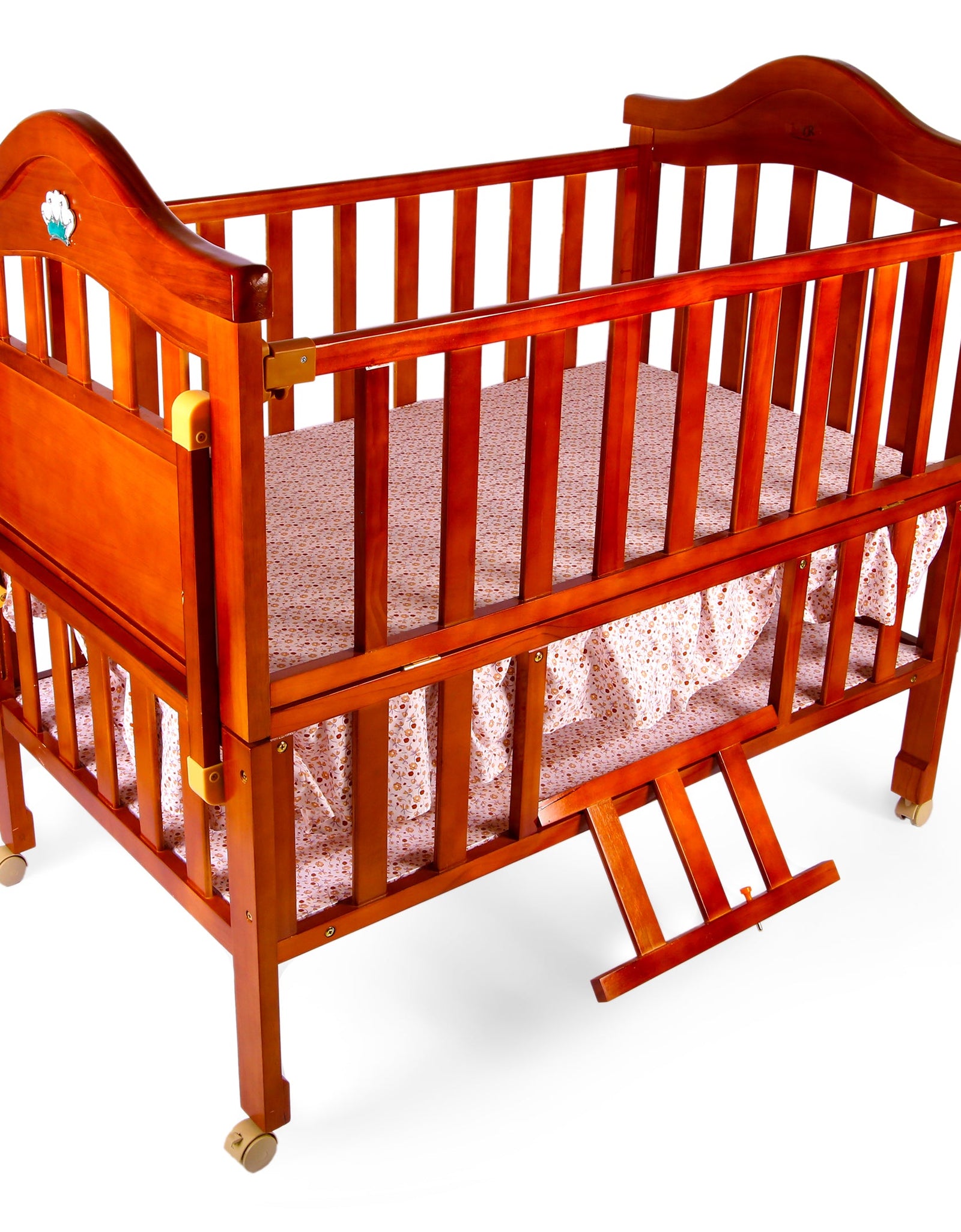 Junior Brown Baby Cot