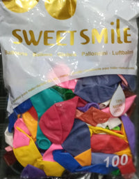 BALLON MULTY COLOUR 100PCS
