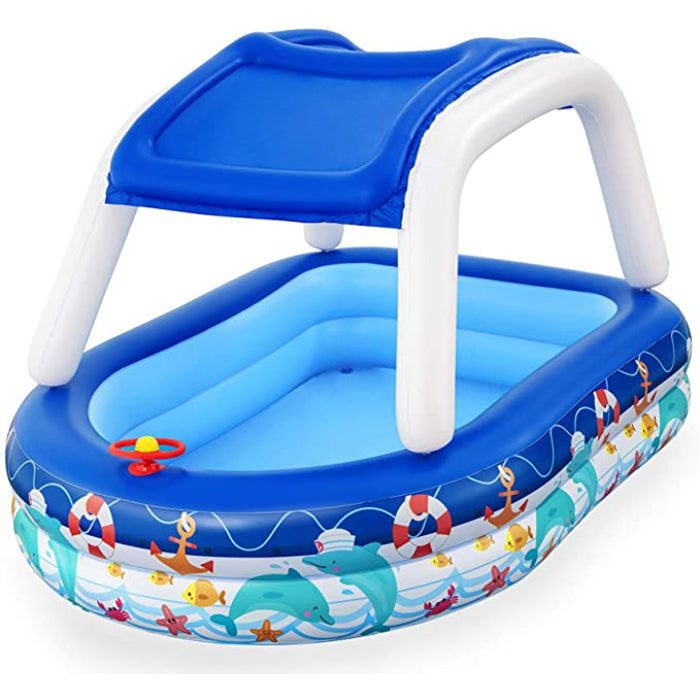 Bestway Swimming Pool  L-7Ft W-7Ft H-55" - Premium Quality Guaranteed (BW-54370)