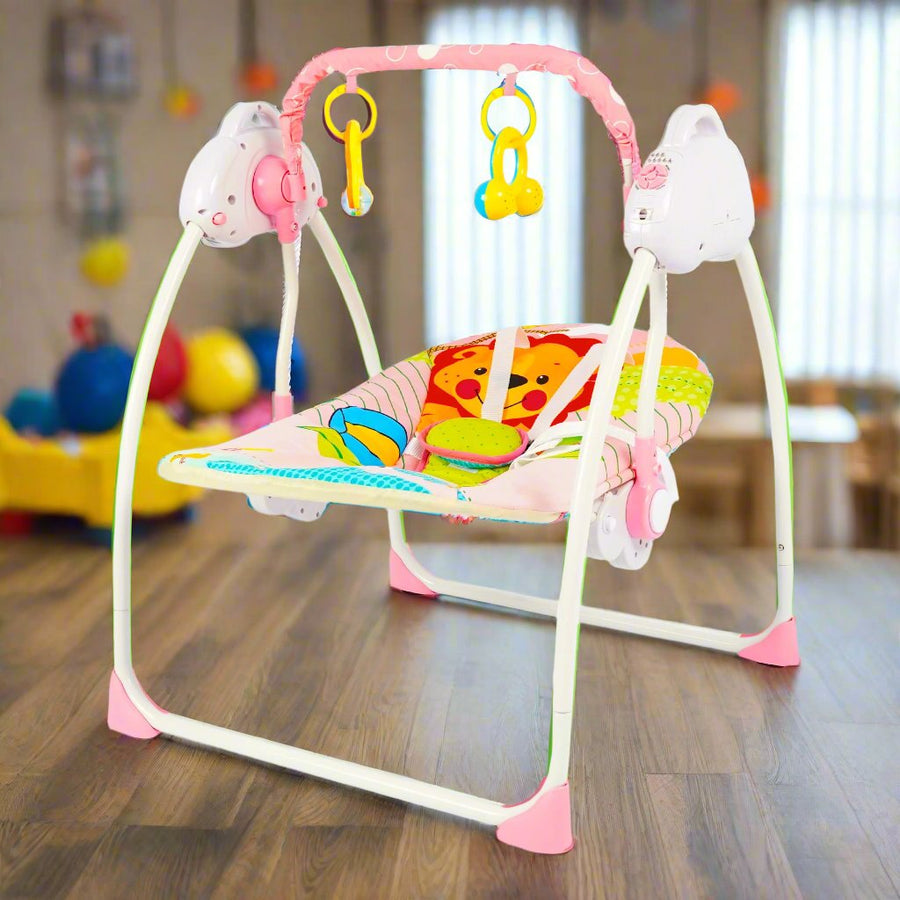 Baby Auto Electric Swing Pink