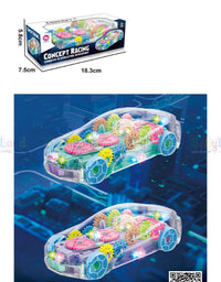 Transparent Gear Car

