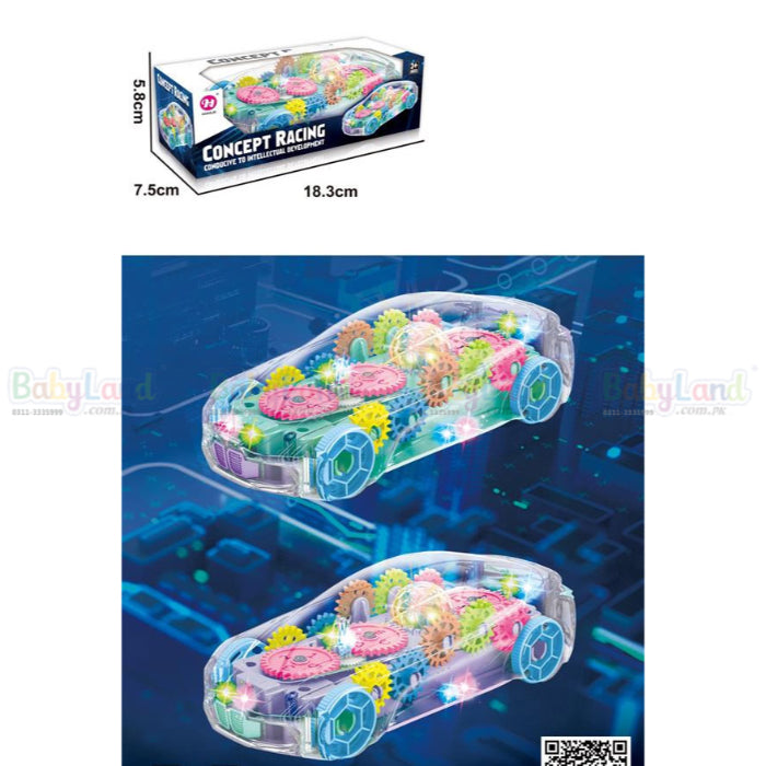 Transparent Gear Car