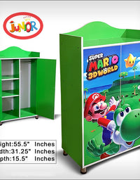 Wooden Wardroob Super Mario - Premium Quality Guaranteed (WA-190SUPER MARIO)
