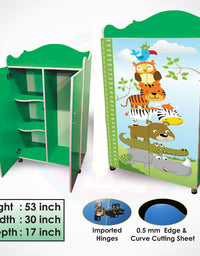 Wooden Almirah Zoo - Premium Quality Guaranteed (WA-190ZOO)
