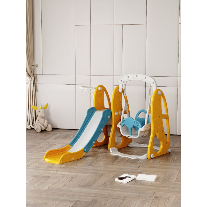 Kids Mini Slide + Swing L-78" W-47" H-47"