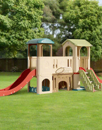 Kids Play House & Slide  L-158" W-52" H-45" - Premium Quality Guaranteed (SL-22B013)
