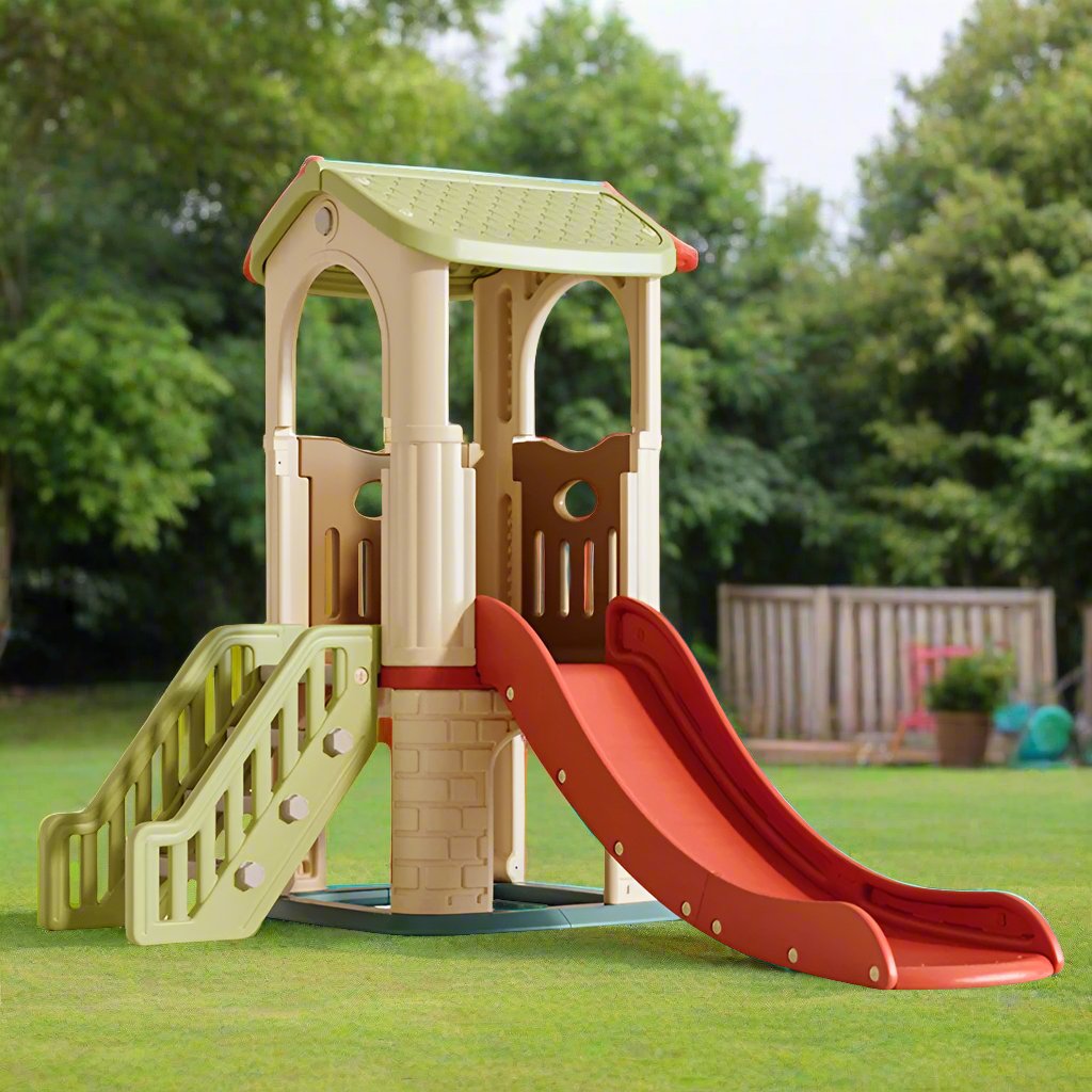 Kids Play House & Slide  L-110" W-80" H-45" - Premium Quality Guaranteed (SL-22B014)