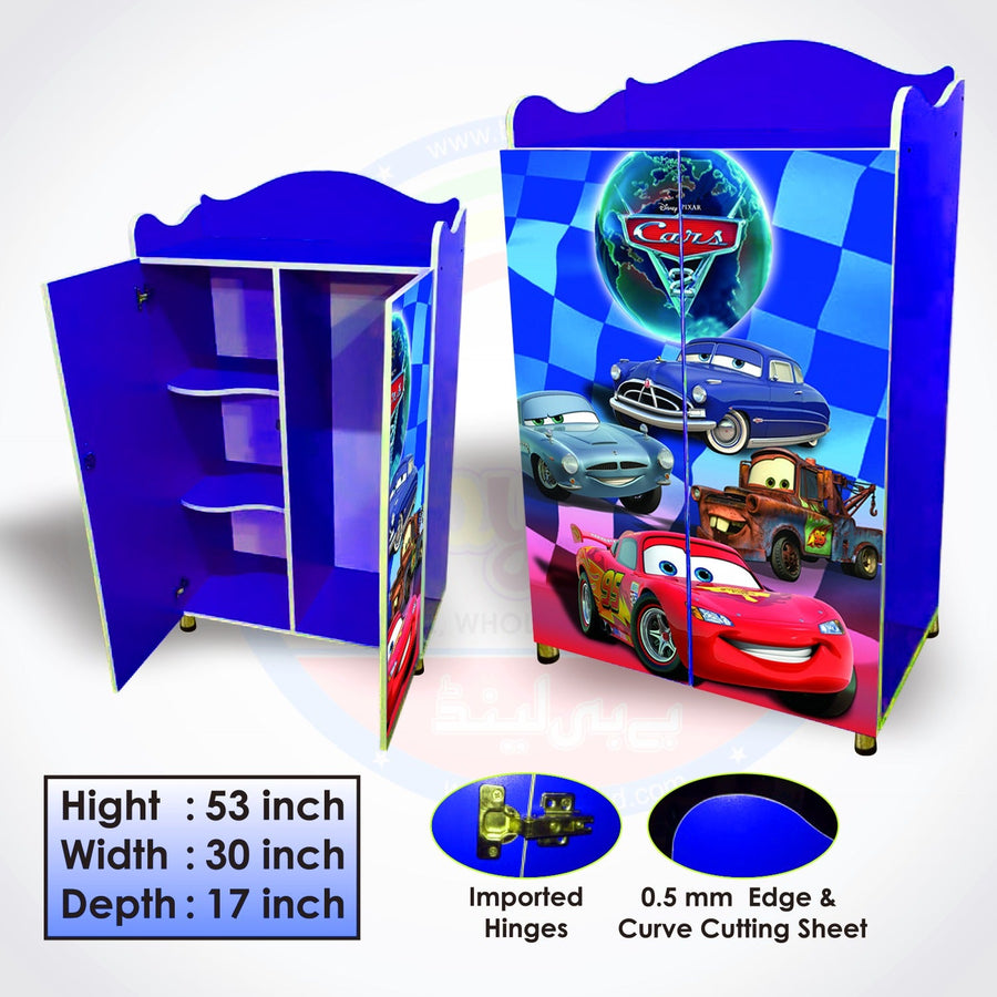 Junior Wooden Almirah Cars Design