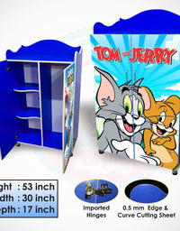 Junior Wooden Almirah Tom & Jerry - Premium Quality Guaranteed (WA-190TOM & JERRY)
